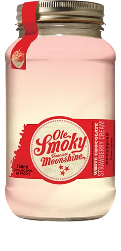 OLE SMOKY MOONSHINE WHITE CHOCOLATE STRAWBERRY CREAM