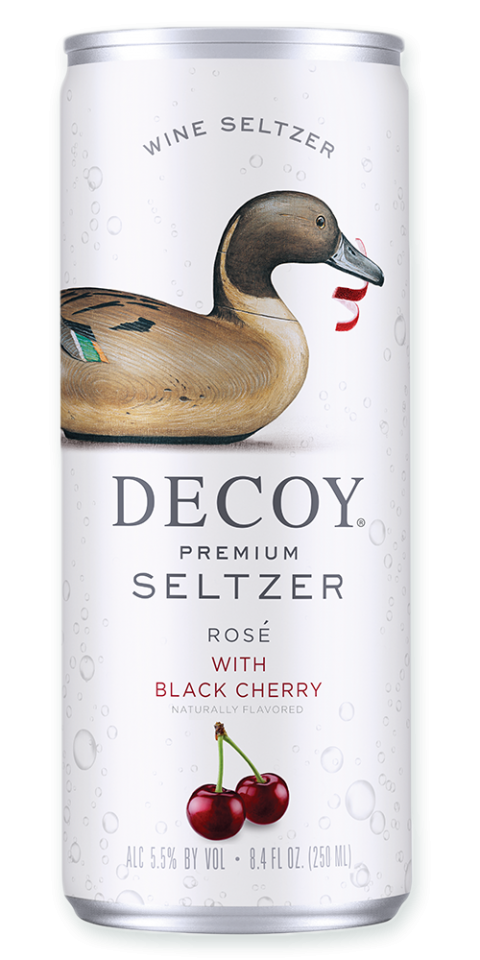DECOY PREMIUM SELTZER ROS&#201; WITH BLACK CHERRY