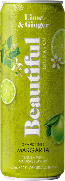 BEAUTIFUL DRINKS CO. LIME &amp; GINGER SPARKLING MARGARITA