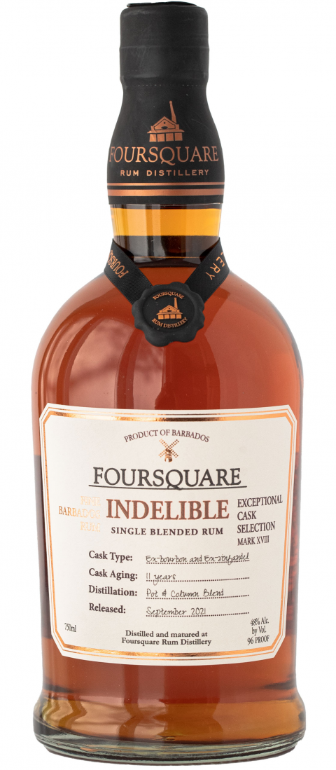 FOURSQUARE MARK XVIII &#34;INDELIBLE&#34; SINGLE BLENDED RUM