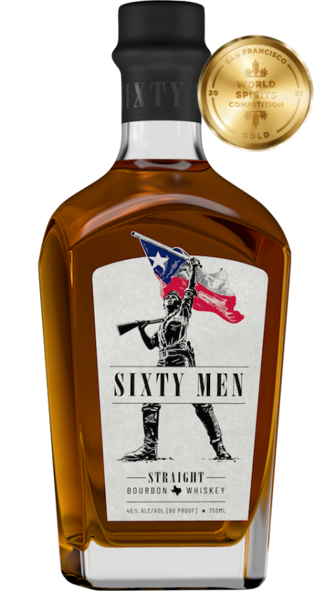 SIXTY MEN STRAIGHT BOURBON WHISKEY