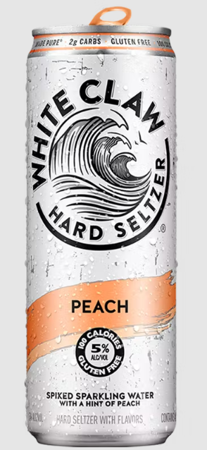 WHITE CLAW HARD SELTZER PEACH