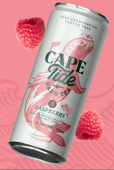 CAPE TIDE HARD TEA RASPBERRY