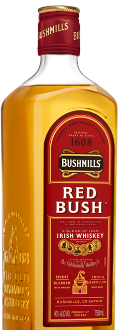 BUSHMILLS RED BUSH IRISH WHISKEY