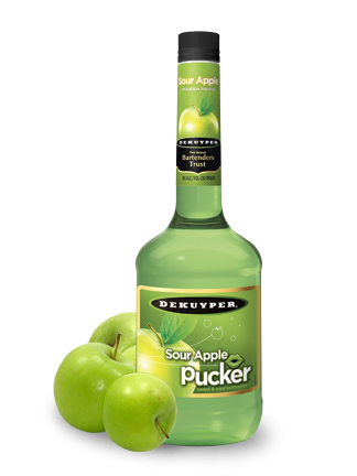 DEKUYPER PUCKER SOUR APPLE SCHNAPPS