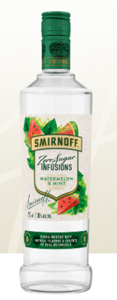 SMIRNOFF ZERO SUGAR INFUSIONS WATERMELON &amp; MINT