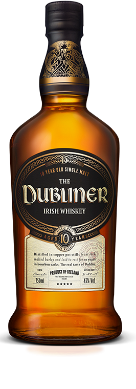 THE DUBLINER IRISH WHISKEY 10 YEAR OLD