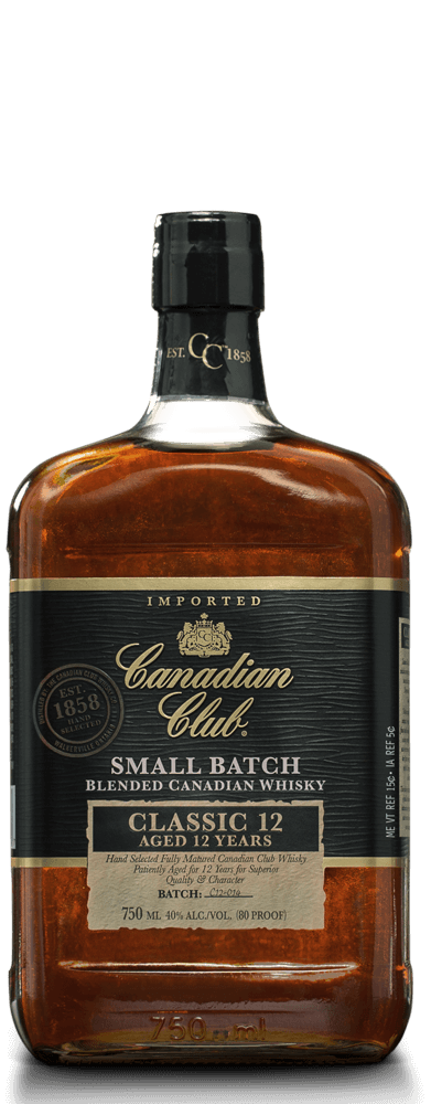 CANADIAN CLUB SMALL BATCH CLASSIC 12 AGED 12 YEARS