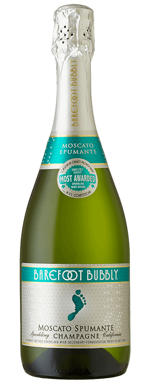 BAREFOOT BUBBLY MOSCATO SPUMANTE CHAMPAGNE