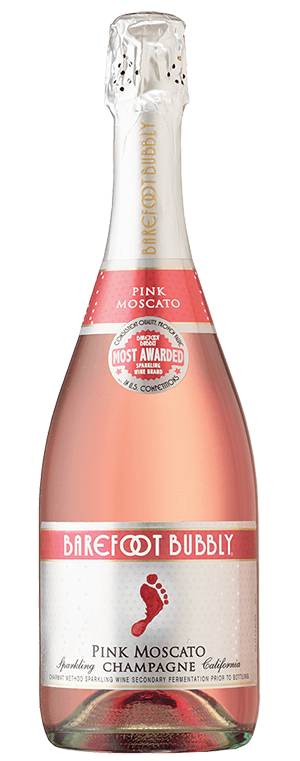 BAREFOOT BUBBLY PINK MOSCATO CHAMPAGNE