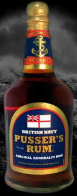 BRITISH NAVY PUSSER'S RUM BLUE LABEL